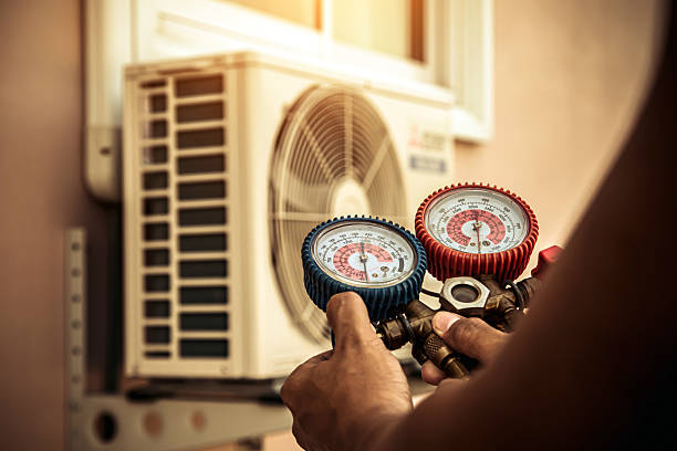 Professional Furnace Repair technician working in Justice, OK